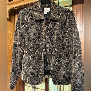 Coldwater Creek Paisley Women's Jacket Made in USA Sz10